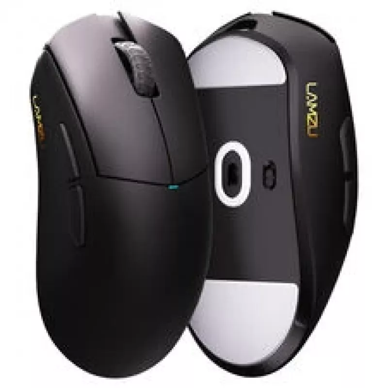 Lamzu Paro Gaming Mouse — 8 kHz Polling Rate, 2.4 GHz Wireless, Black