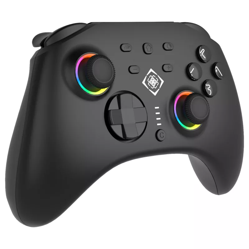 Gamepad Deltaco GAM-198 Black — Bluetooth and USB (Type-C) for Nintendo Switch, Switch 2, Switch OLED, Android, PC