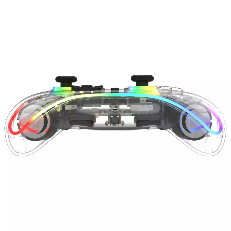 Gamepad Deltaco Gaming GAM-198-T Transparent Bluetooth/USB USB-C for Nintendo Switch, Switch 2, Switch OLED, Android, PC