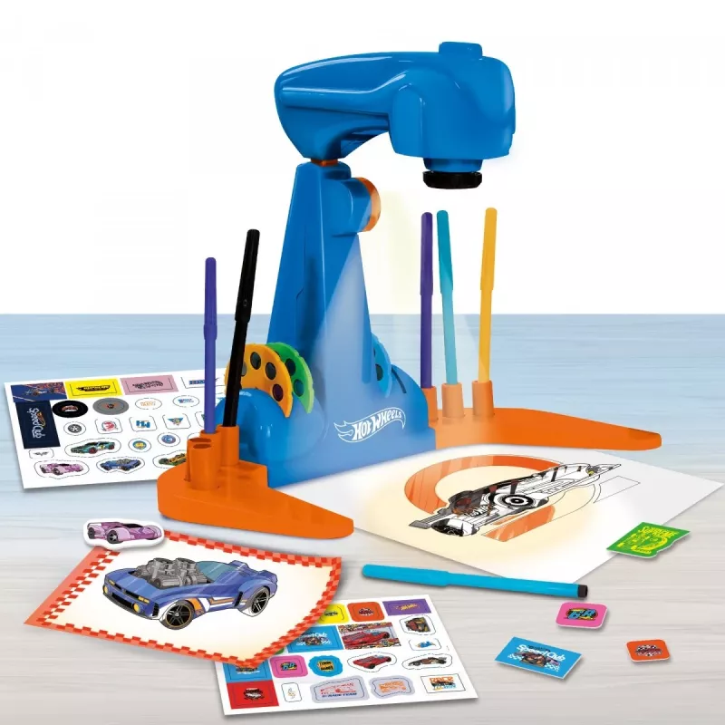 Hot Wheels Projector drawing school set