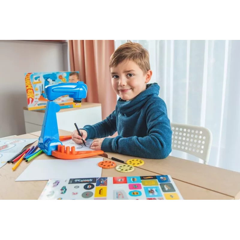 Hot Wheels Projector drawing school set