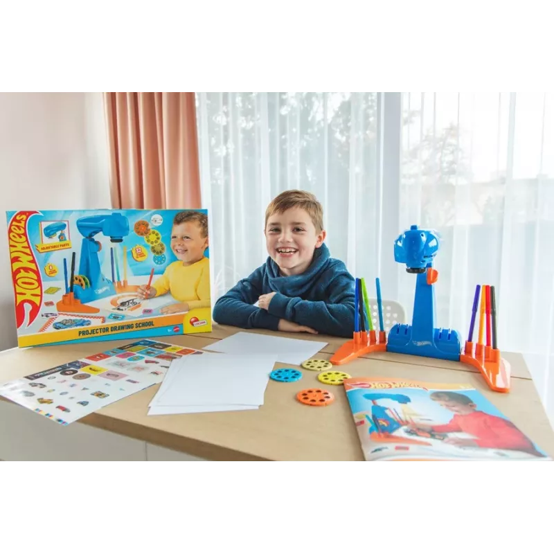 Hot Wheels Projector drawing school set