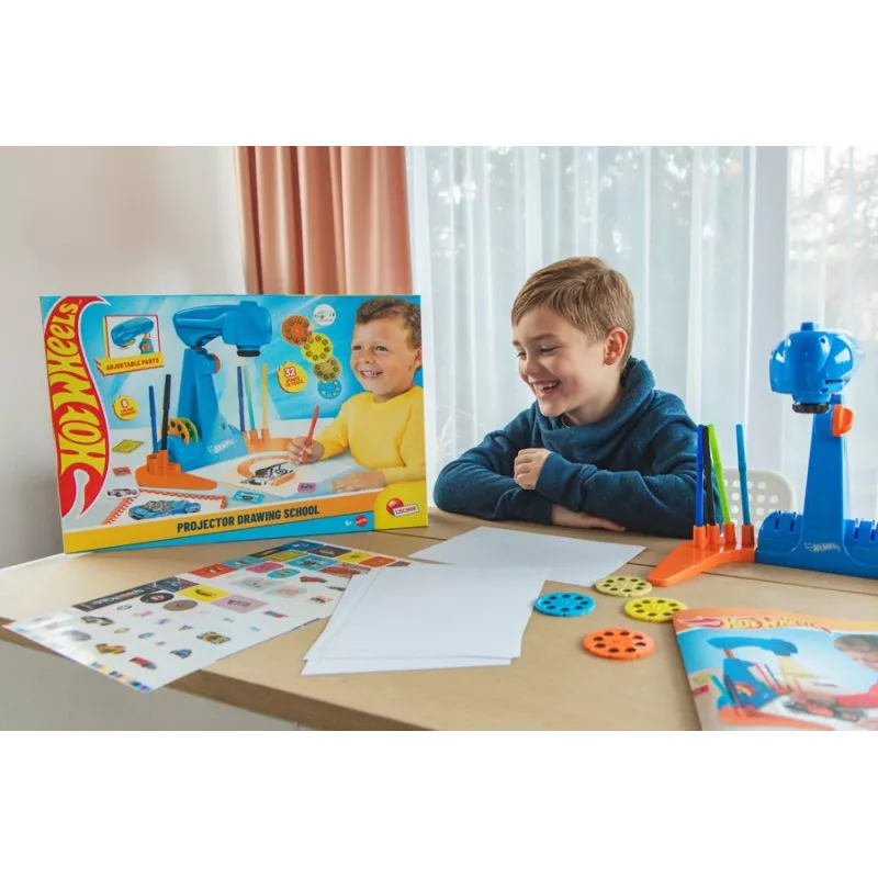 Hot Wheels Projector drawing school set