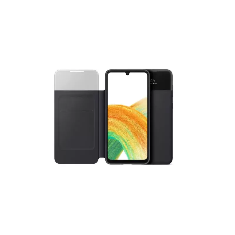 Wallet case Samsung EF-EA336PBEGEW for Galaxy A33 5G, compatible with 6.4 inch screens, Black, 1 card pocket