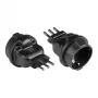 power adapter Italien Netz-Plug Type L (CEI 23-16, straight) an Grounded Plug-Socket Type F (CEE 7/3, straight), black, Good Connections® (PA-6502S)