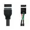 Good Connections 5021-PST3 - 0,45 m - USB 2.0 - 480 Mbit/s - Black