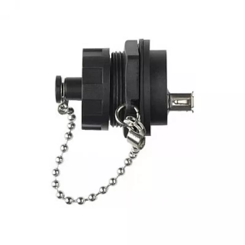 Good Connections IC04-U205 - USB A - Black - Female - straight - Polybutylene terephthalate (PBT) - polyvinyl chloride (PVC) - IP65 - IP67