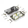 Anschluss-/Verbindungsbox Cat. 6, LSA, geschirmt, metallisiertes Gehäuse, Good Connections (GC-N0151)