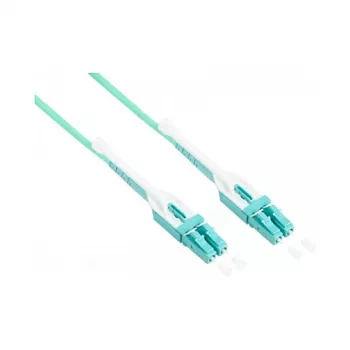 Patch Cable LWL Duplex OM3 (Multimode, 50/125) LC/LC, UNIBOOT, LSZH, reversible polarity, Entriegelungslasche, 10m, Good Connections® (LW-U810LC3)
