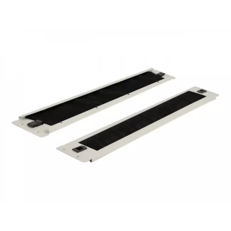 Cable management panel DeLOCK 19 inch Cable Management Brush Strip tool free 2U grey