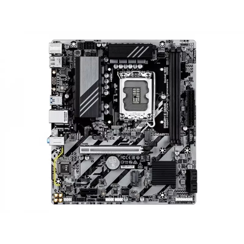 Motherboard GIGABYTE B860M E GEN5 LGA1851 for Intel Core Ultra, DDR5 up to 8800MHz (O.C.), 2x PCIe 4.0 M.2, 1GbE