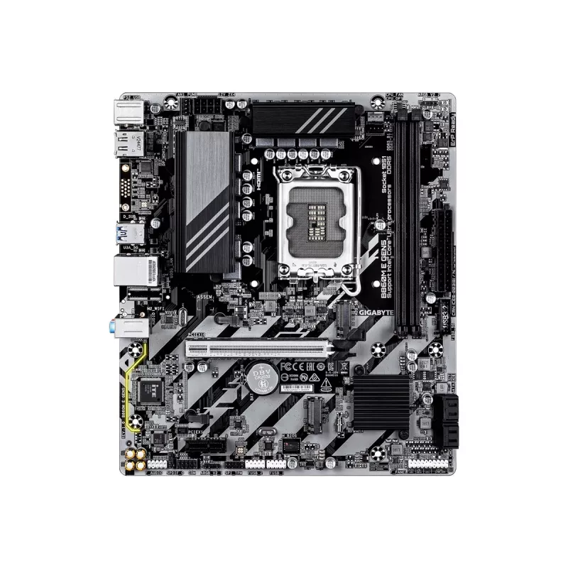 Motherboard GIGABYTE B860M E GEN5 LGA1851 for Intel Core Ultra, DDR5 up to 8800MHz (O.C.), 2x PCIe 4.0 M.2, 1GbE
