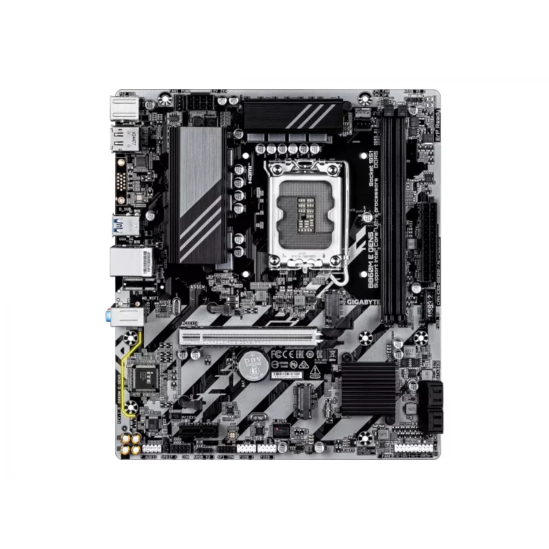 Motherboard GIGABYTE B860M E GEN5 LGA1851 for Intel Core Ultra, DDR5 up to 8800MHz (O.C.), 2x PCIe 4.0 M.2, 1GbE
