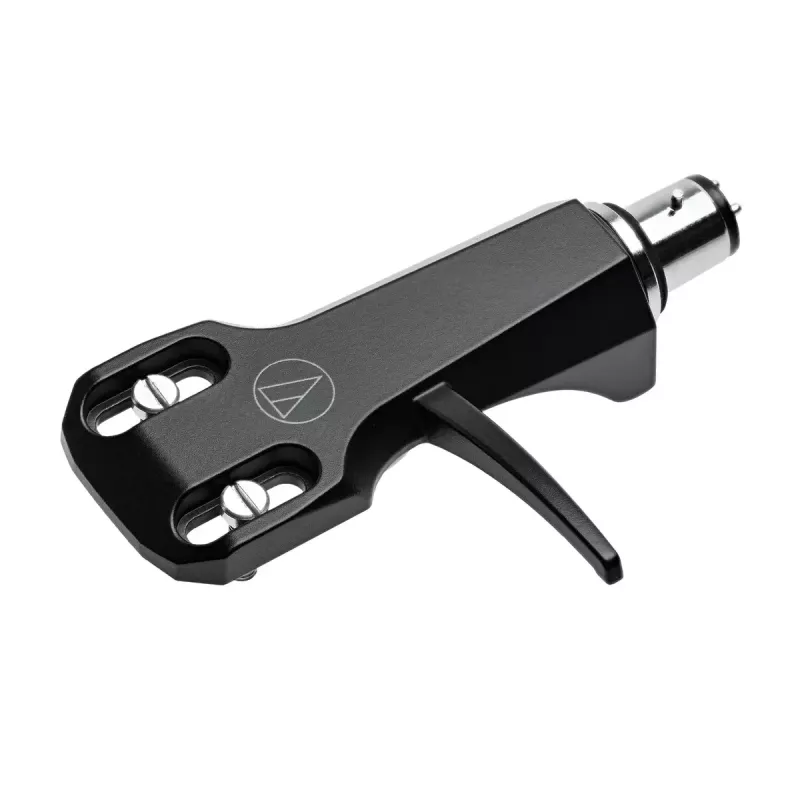 Audio-Technica AT-VM95E/H phono cartridge with AT-HS6BK headshell pre-assembled (black/green)