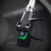 Audio-Technica AT-VM95E/H phono cartridge with AT-HS6BK headshell pre-assembled (black/green)