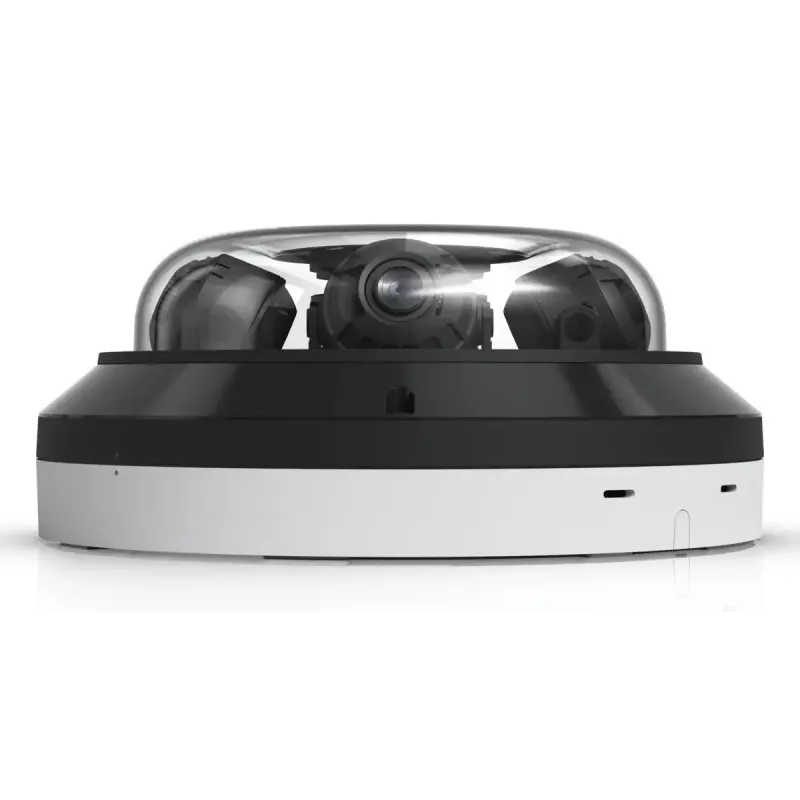 IP dome security camera UBIQUITI AI Multi Sensor 4 — 3840×2160, 360° FOV, 2.33× optical zoom, ceiling mount, wired (white/black)