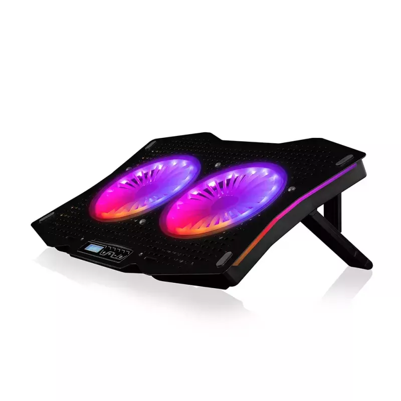 Cooling Pad Modecom MC-CF18 RGB 45.7 cm 2 Fans Black