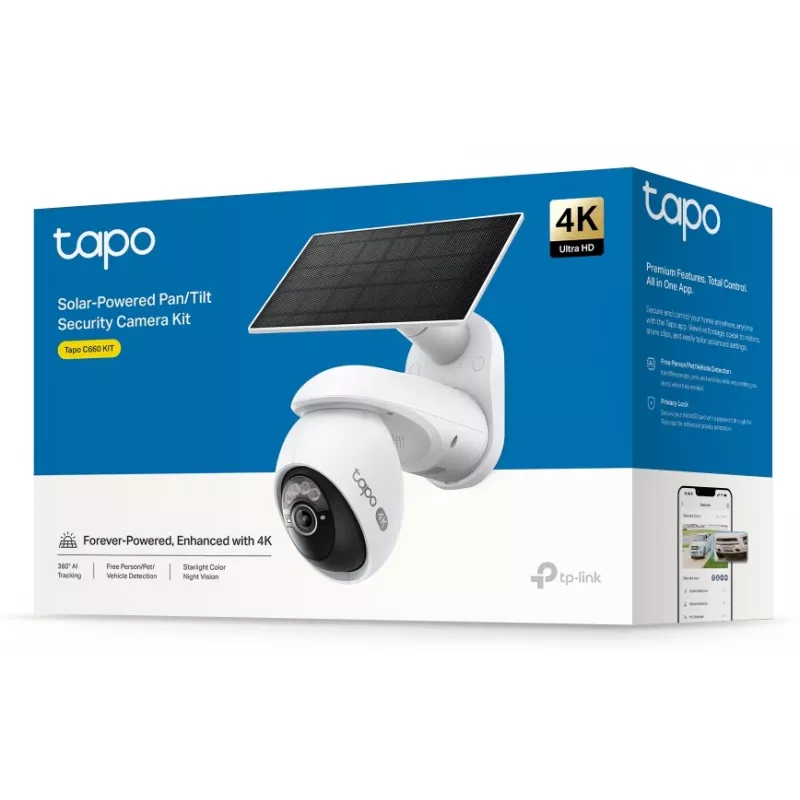 TP-Link Tapo Solar-Powered Pan/Tilt Security Camera Kit