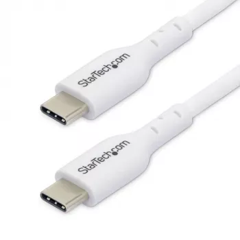 2M White USB-C Cable 2-PACK .