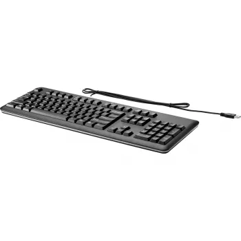HP USB Keyboard for PC Full-size Wired USB Black QY776AA#ABE