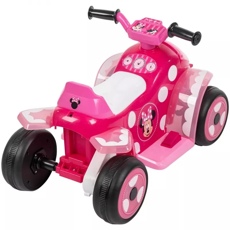 Electric Ride-On Quad for Kids HUFFY Minnie Mouse Model 19073W, Battery-Powered Children's ATV