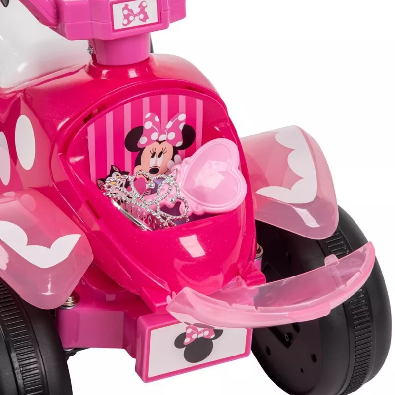 Electric Ride-On Quad for Kids HUFFY Minnie Mouse Model 19073W, Battery-Powered Children's ATV