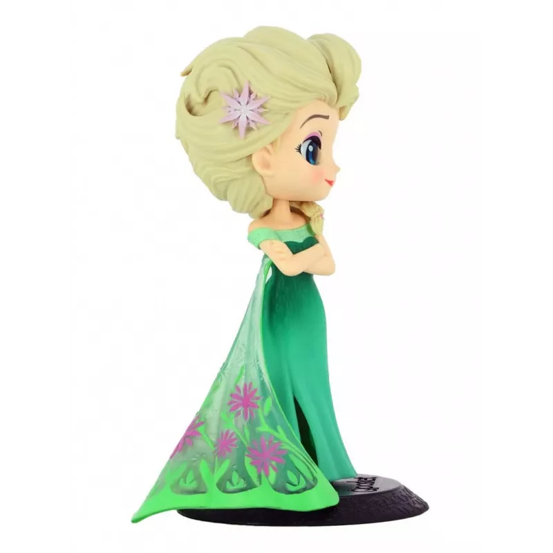 Figure Bandai Q Posket Disney Elsa Surprise Ver. B - stylized collectible vinyl figure