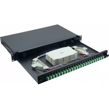 Helos 375555 rack cabinet 1U Black