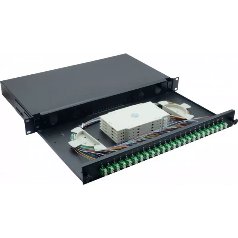 Helos 375555 rack cabinet 1U Black