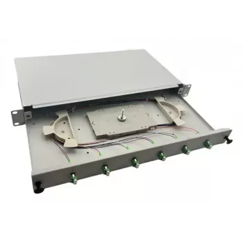 Helos 375550 rack cabinet 1U Grey