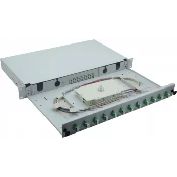 Helos 375552 rack cabinet 1U Grey