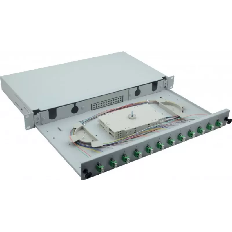 Helos 375552 rack cabinet 1U Grey