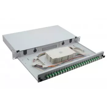 Helos 375554 rack cabinet 1U Grey