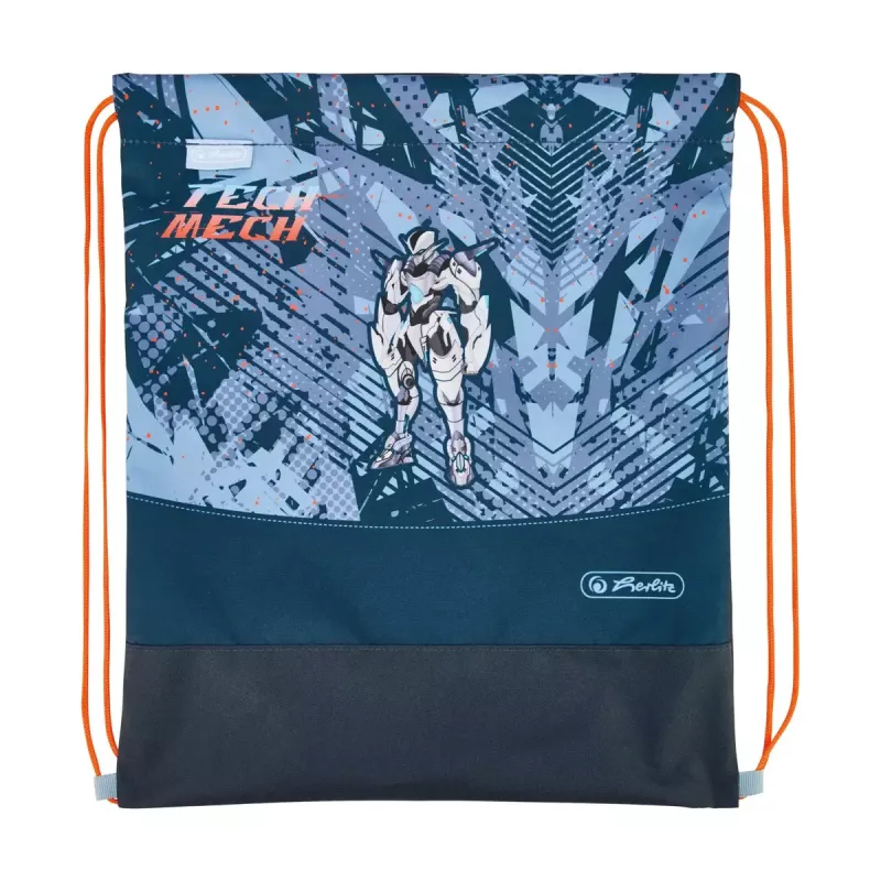 School bag set HERLITZ Loop Plus TechMech for boys — polyester, includes school bag, sport bag, pencil case, pencil pouch