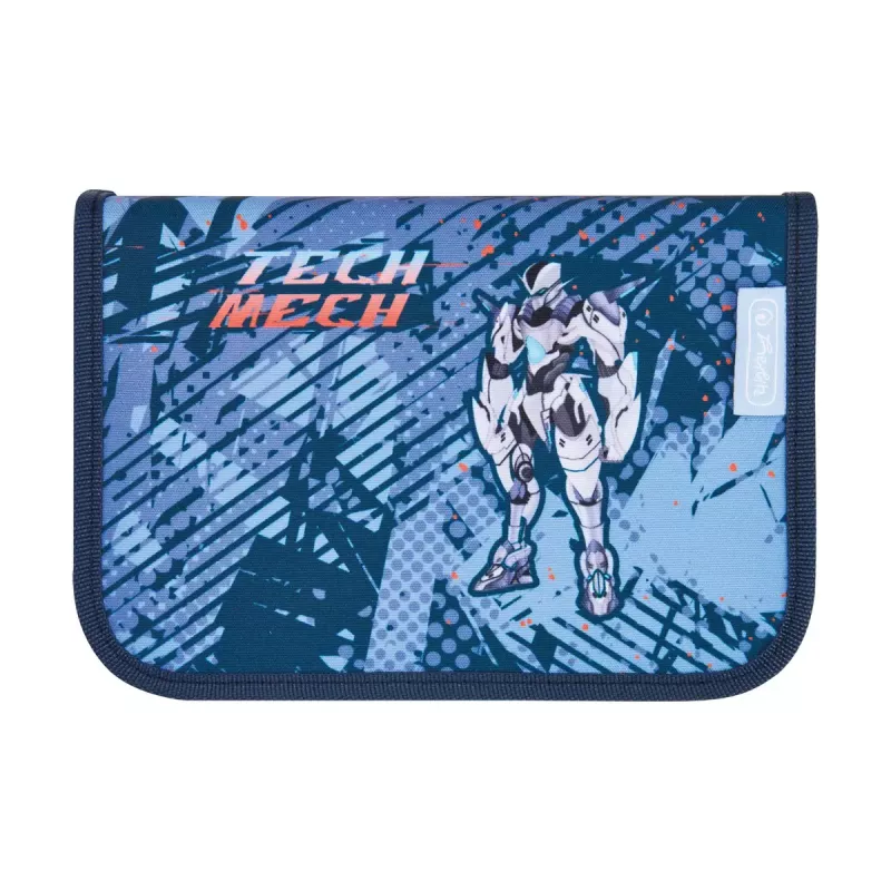 School bag set HERLITZ Loop Plus TechMech for boys — polyester, includes school bag, sport bag, pencil case, pencil pouch