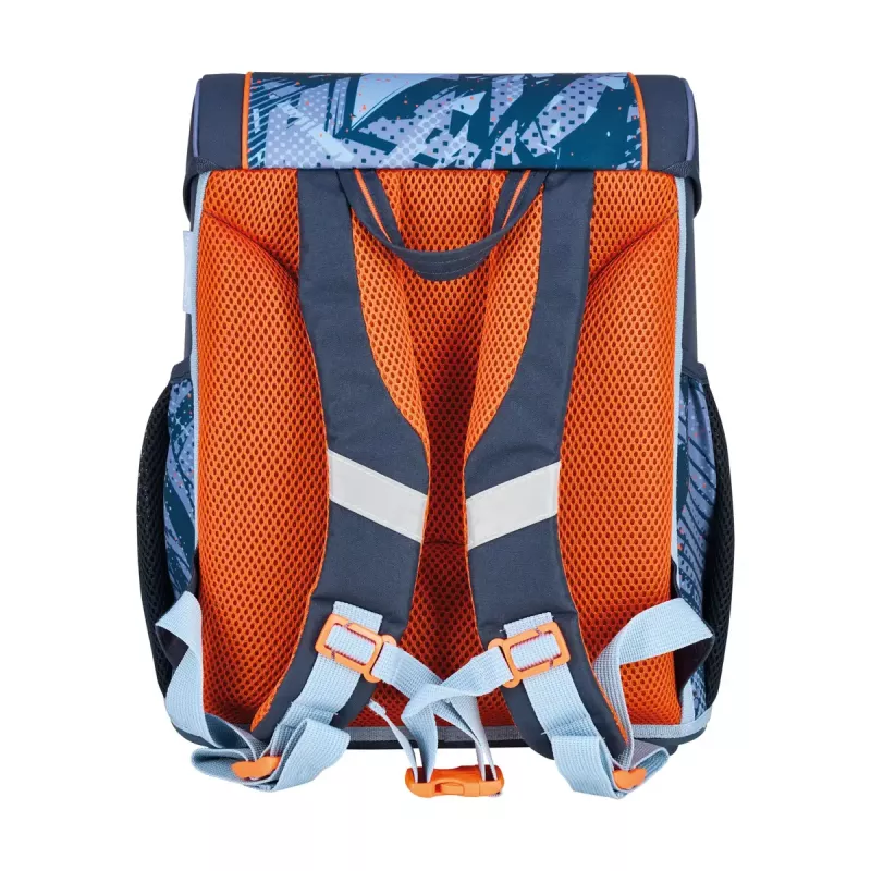 School bag set HERLITZ Loop Plus TechMech for boys — polyester, includes school bag, sport bag, pencil case, pencil pouch