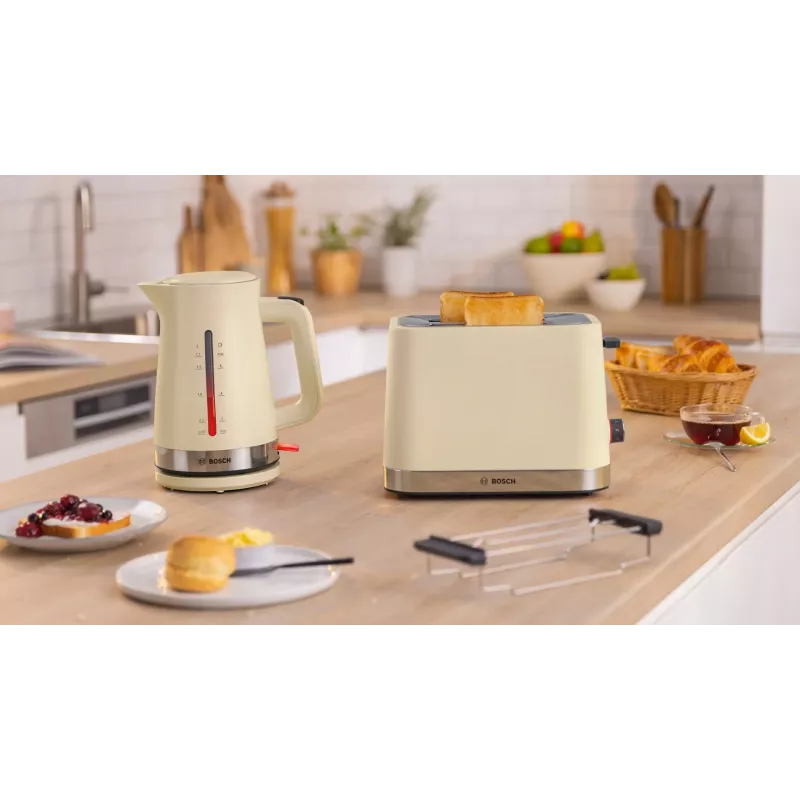 Bosch MyMoment electric kettle 1.7 L 2400 W Cream
