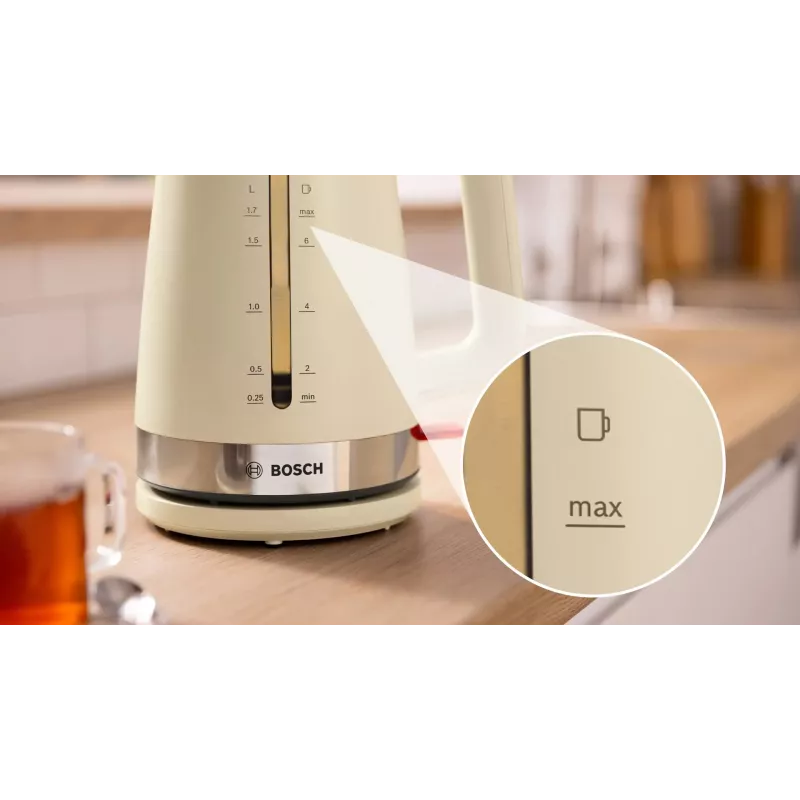 Bosch MyMoment electric kettle 1.7 L 2400 W Cream