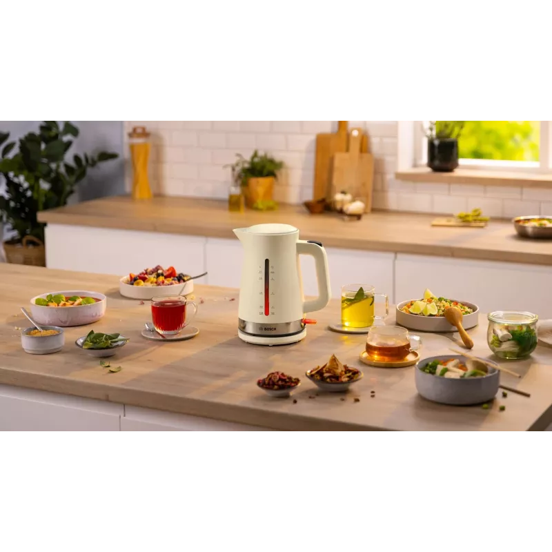 Bosch MyMoment electric kettle 1.7 L 2400 W Cream