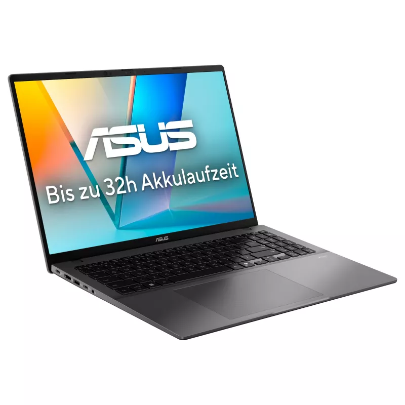 ASUS Vivobook S16 S3607VA-RP142W Laptop, 16 inch WUXGA, Intel Core 7 240H, 16GB RAM, 1TB SSD, Windows 11 Home, Grey
