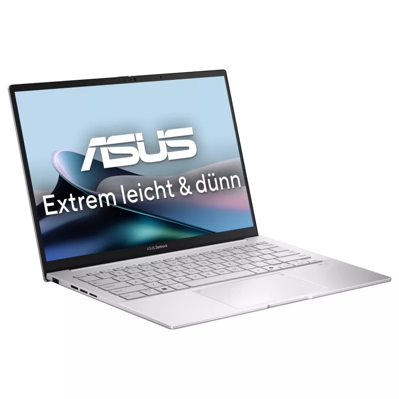 ASUS Zenbook 14 OLED UX3405CA-ST775X Laptop, Intel Core Ultra 9 285H, 32GB RAM, 1TB SSD, 14 inch WQXGA+, Windows 11 Pro, Silver