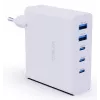 Verico MOJO GaN 140W Multi-Port USB-C and USB-A Fast Charger for Laptops, Smartphones, and Tablets, White