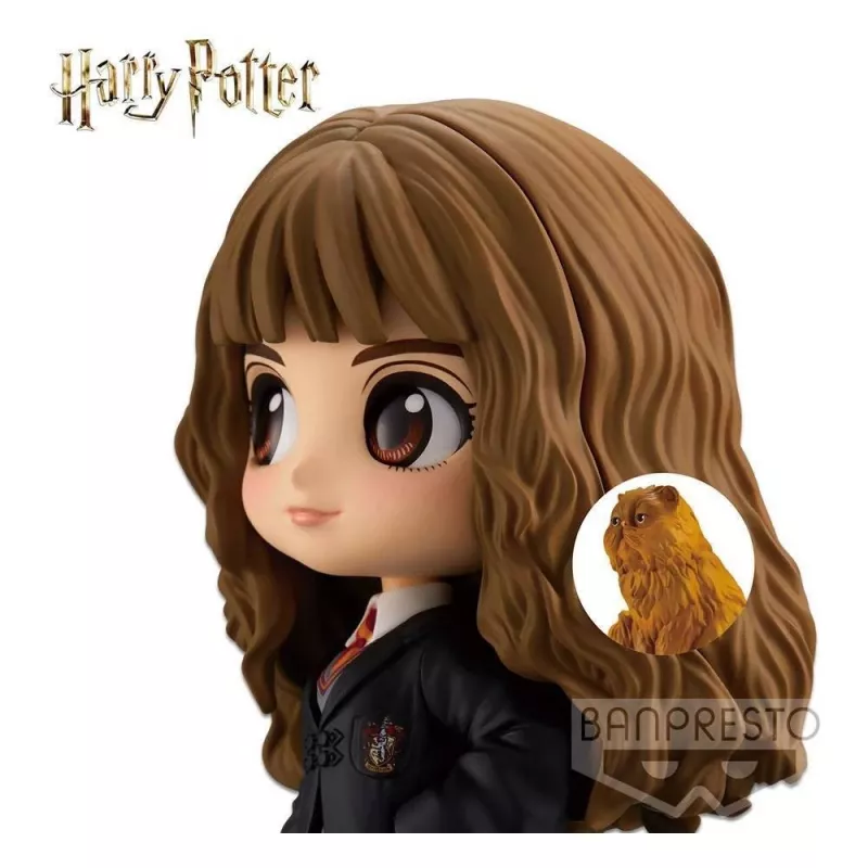 Action Figure Banpresto Q Posket Hermione Granger with Crookshanks collectible figure