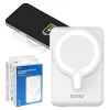 Power bank SAVIO BA-13 10000 mAh with 20W output and wireless charging, White