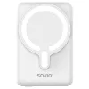 Power bank SAVIO BA-13 10000 mAh with 20W output and wireless charging, White