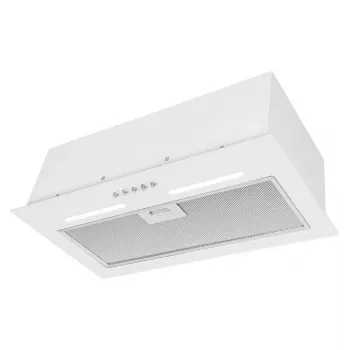 Recessed kitchen hood MPM MPM-45-OW-06/W — 450 mm, 645 m³/h, 3 speeds, aluminium grease filter, white