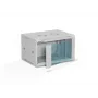 Wall-mounted 19 inch rack cabinet A-LAN ALANTEC 6U 600x450 mm, steel, tempered glass door, lockable, grey