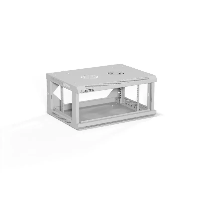 ALANTEC 19 4U 600x450 wall-mounted cabinet, grey