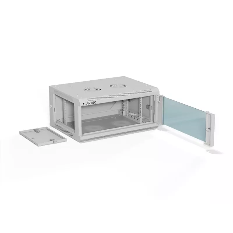 ALANTEC 19 4U 600x450 wall-mounted cabinet, grey