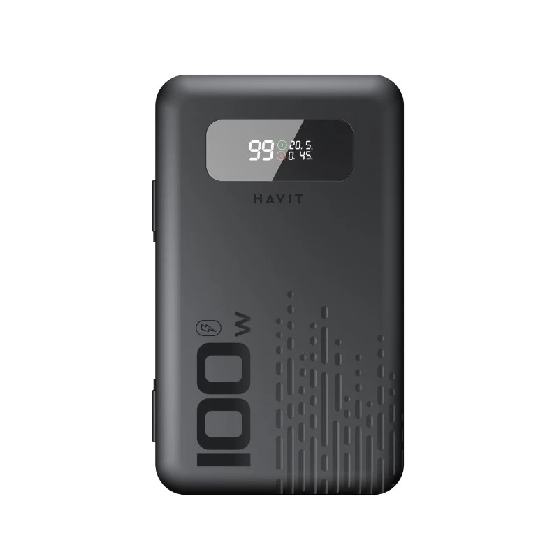 Portable Power Bank HAVIT PB5212 20000mAh — High Capacity External Battery (black)